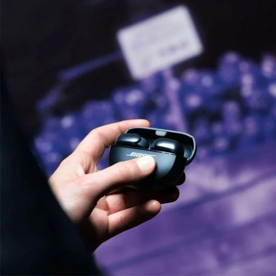 Bose Ultra Open Wireless Earbuds with Open Audio Technology - Black